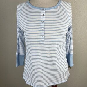 NWT Passports Long Sleeve Top Size M